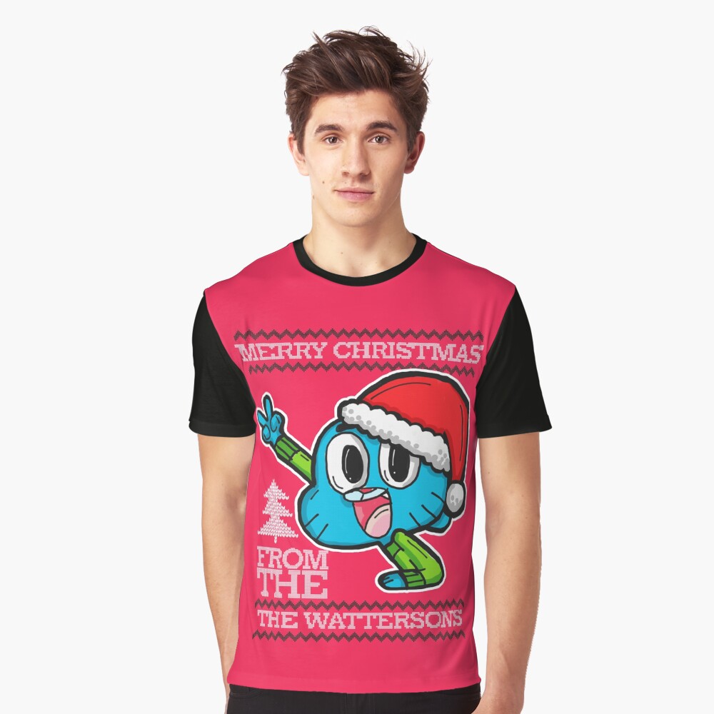 Gumball Watterson from The Amazing World of Gumball™ Ugly Christmas Design! Graphic T-Shirt