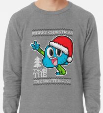 Gumball Watterson from The Amazing World of Gumball™ Ugly Christmas Design! Lightweight Sweatshirt