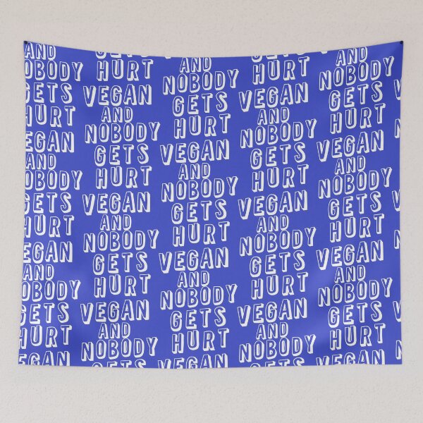 Item preview, Vegan and nobody gets hurt slogan print white designed and sold by pbfhpunk.