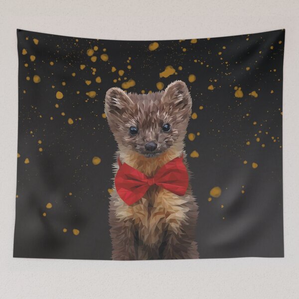 Item preview, Weasel with Bow tie designed and sold by Artenreich.