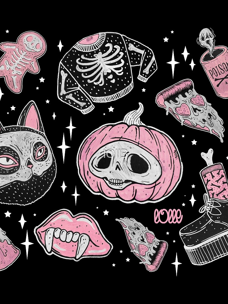 Thumbnail 3 of 3, Scarf, ♥ SPOOKS or CREEPS ? ♥ designed and sold by lOll3.
