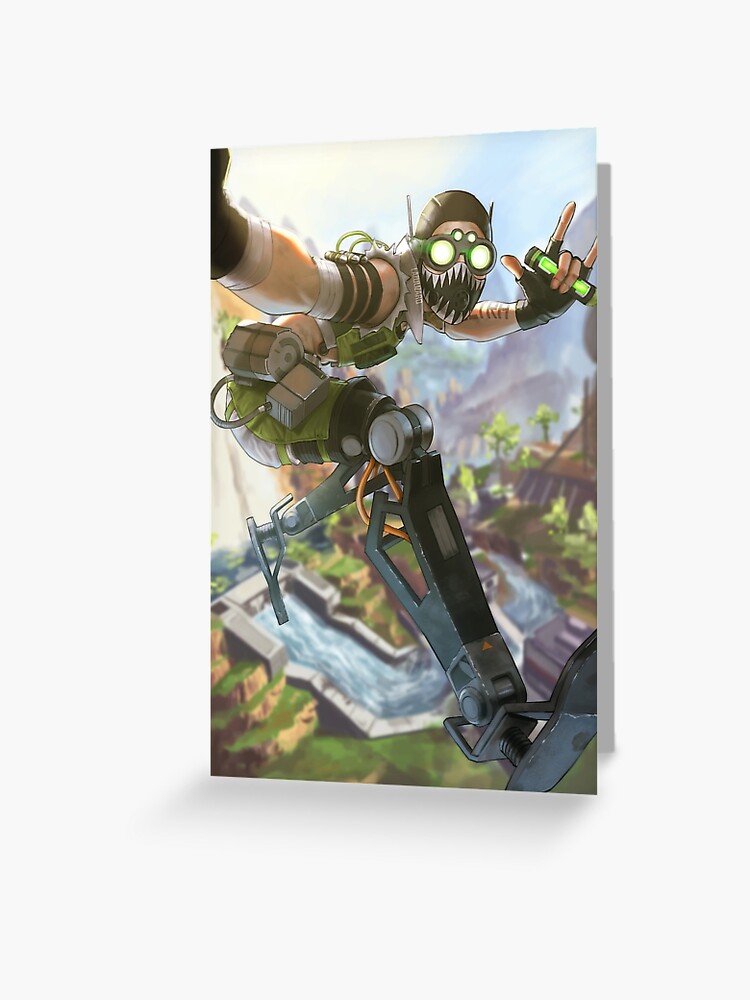 Apex Legends Octane Greeting Card By Lazulizard Redbubble