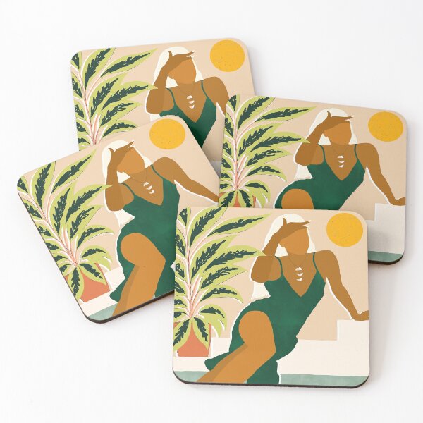 The Wait Is Long But My Dream Of You Does Not End #illustration Coasters (Set of 4)