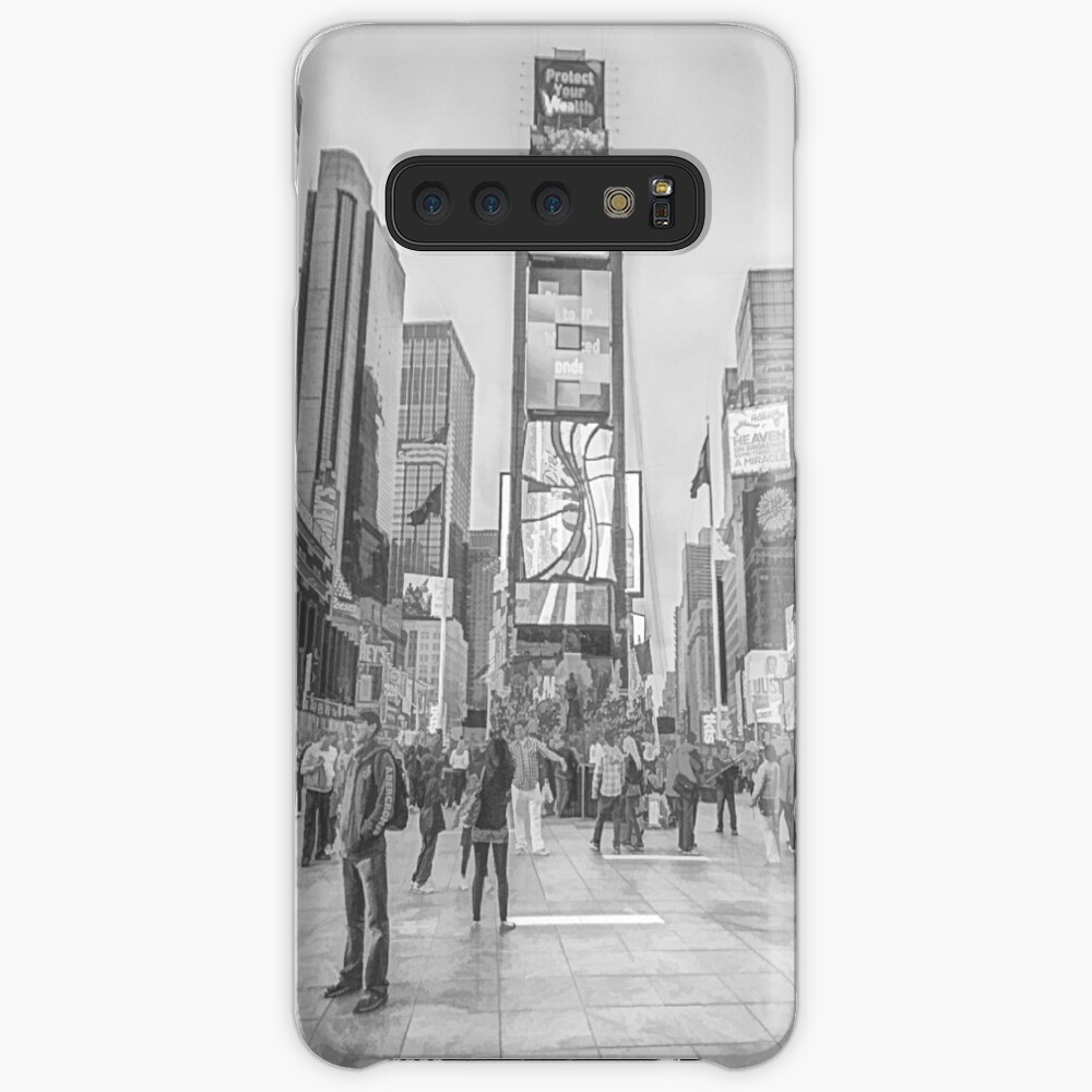 Times Square Sparkle (pencil sketch) Case & Skin for Samsung Galaxy