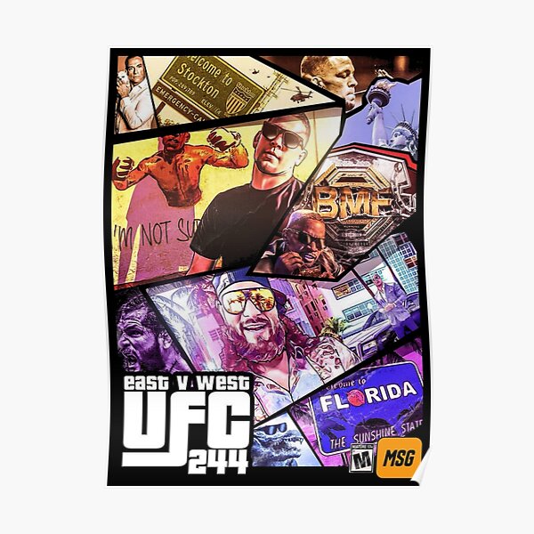 UFC 244 - EAST VS WEST Poster