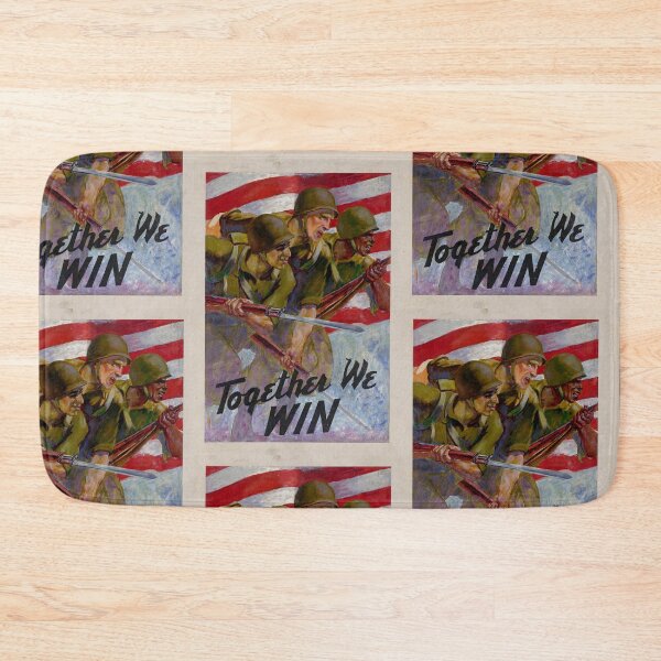 Item preview, Vintage WWII propaganda war poster - Together we win designed and sold by Vintage Designs +.