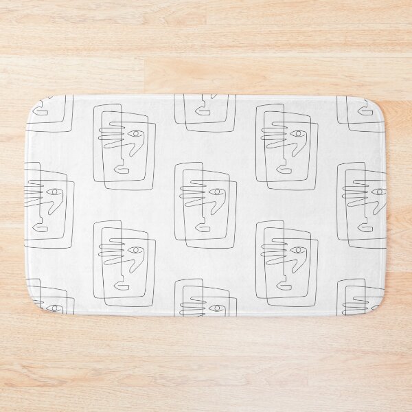 Item preview, Square Face Line Art designed and sold by TheRedFinch.