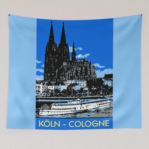 Item preview, Koeln Cologne retro vintage style travel ad  designed and sold by aapshop.