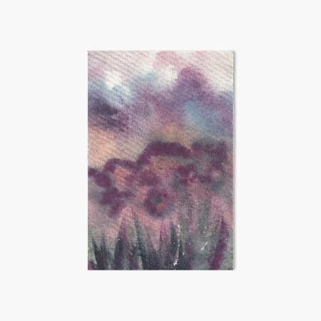 Watercolor, flower fields in New Zealand Art Board Print