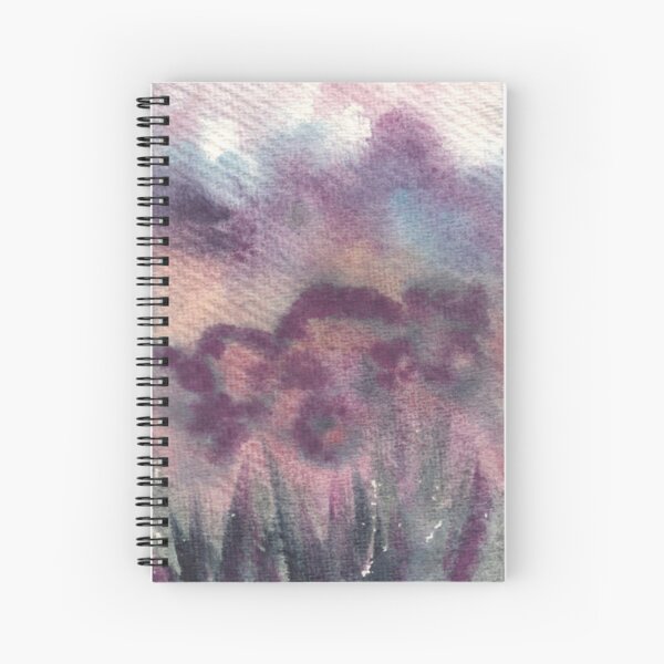 Aquarell, Blumenfelder in Neuseeland Spiralblock