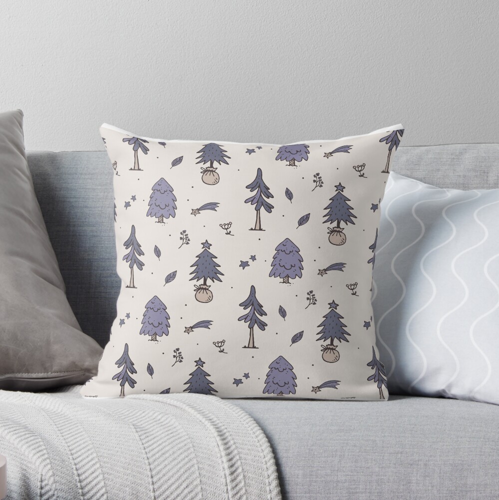 Winter Christmas Throw Pillow