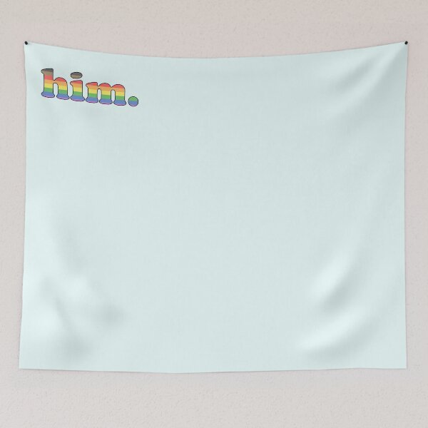 Item preview, Pronoun Shirts - Him - Pastel LGBT designed and sold by Repealist.