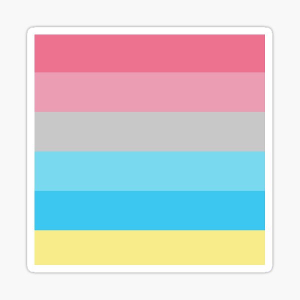 Transgender Trans Transpride Sticker By Gee Theyhe - Genderfluid