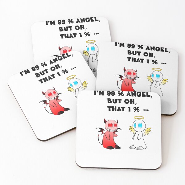 Item preview, T-shirt fun  I am 99% angel, but oh, that 1%... designed and sold by fulufulu.