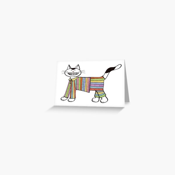 The Cat's Pyjamas Greeting Card