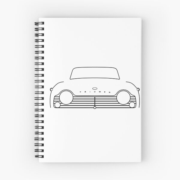 Item preview, Triumph TR4A classic car black outline graphic designed and sold by soitwouldseem.