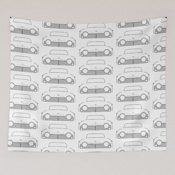 Item preview, Triumph TR4A classic car black outline graphic designed and sold by soitwouldseem.