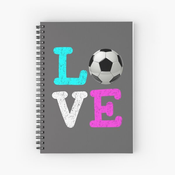Top Fun Soccer Love Gift Design Spiral Notebook