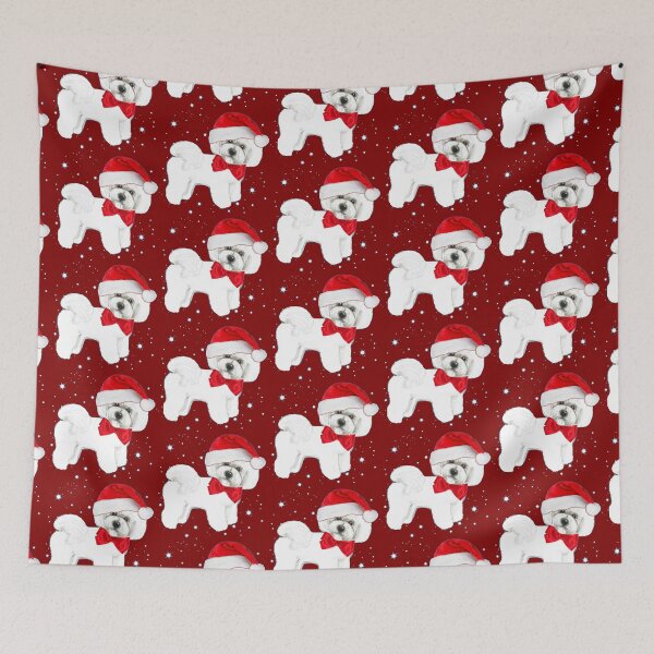 Item preview, Bichon Frise Santa Hat designed and sold by MagentaRose.