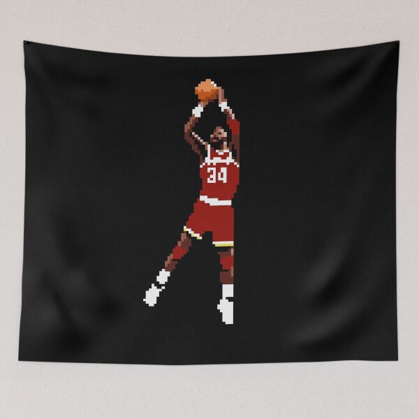 Item preview, Hakeem Olajuwon Pixel Shot Qiangy designed and sold by qiangdade.