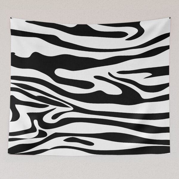 Item preview, Black zebra pattern print designed and sold by chubbyberry.