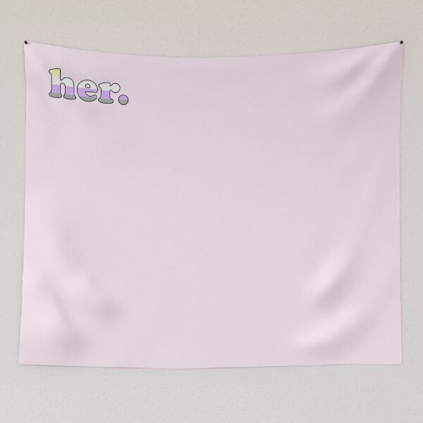 Item preview, Pronoun Shirts - Her - Nonbinary designed and sold by Repealist.