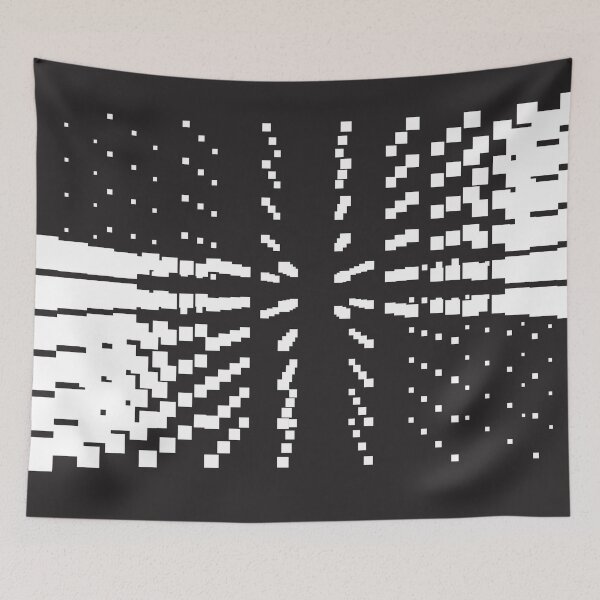 Item preview, Geometric black and white abstract stars futuristic designed and sold by Carolina Salazar.