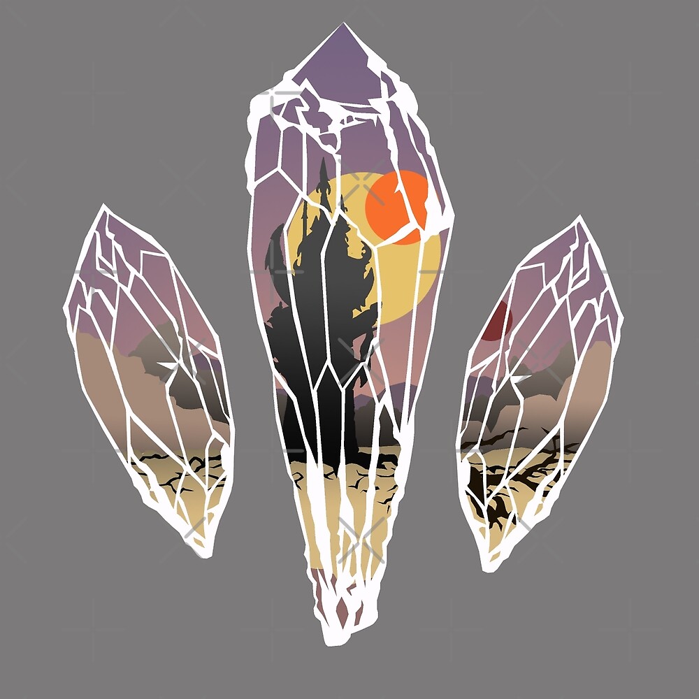 "Dark Castle Crystal Shards" by atomicgirl Redbubble