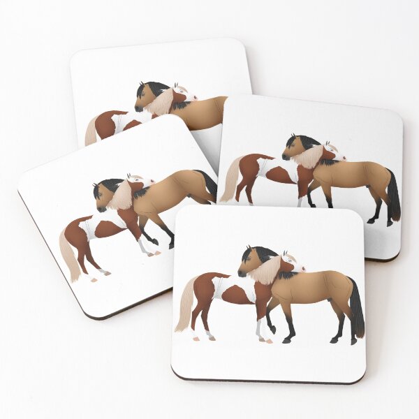 Item preview, Spirit and Rain Cartoon - Equine Rampaige designed and sold by equinerampaige.