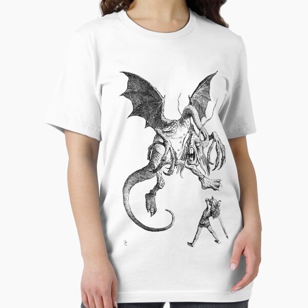 Item preview, Alice and the Jabberwocky - Alice in Wonderland - Vintage Art designed and sold by RickE.