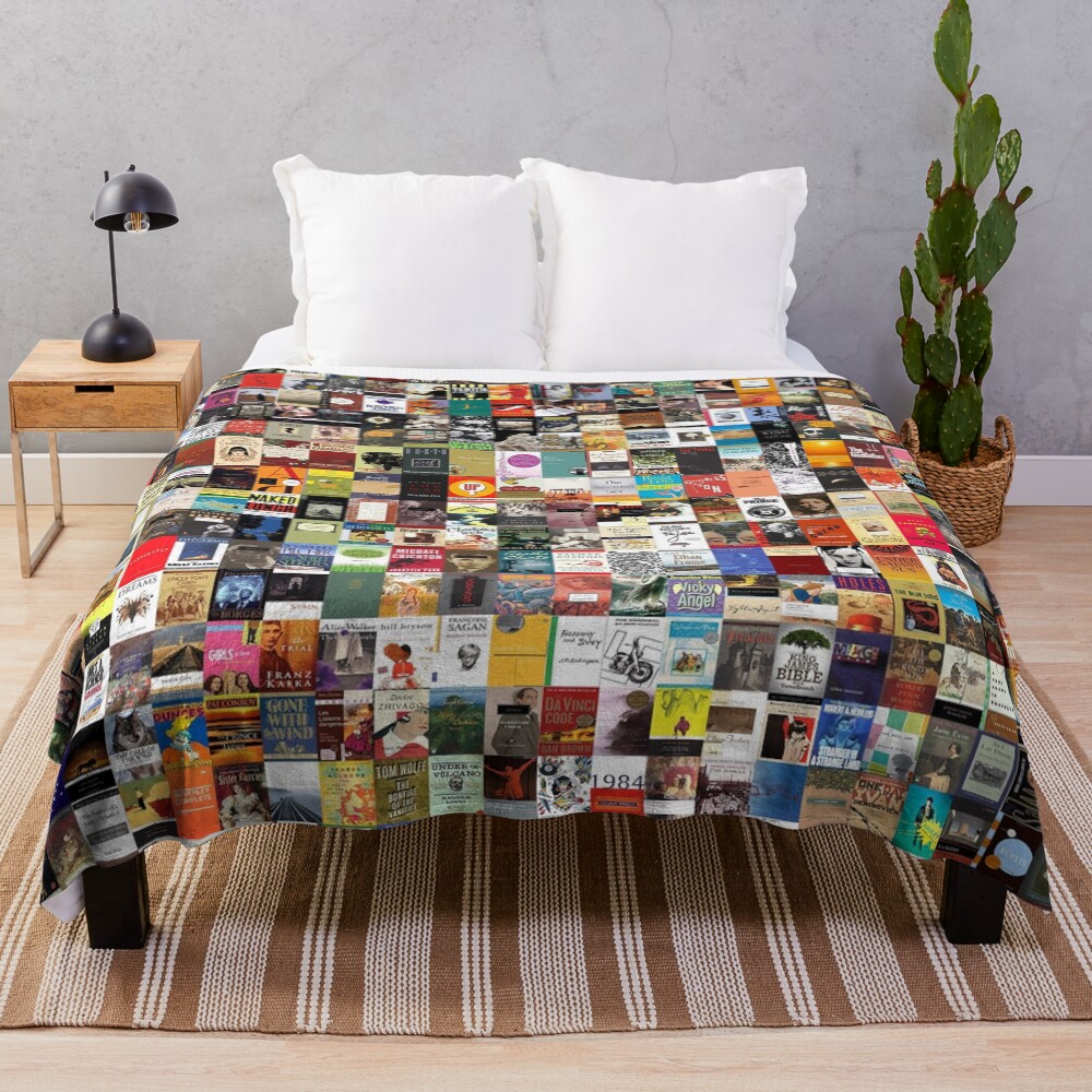 Classic Books Throw Blanket