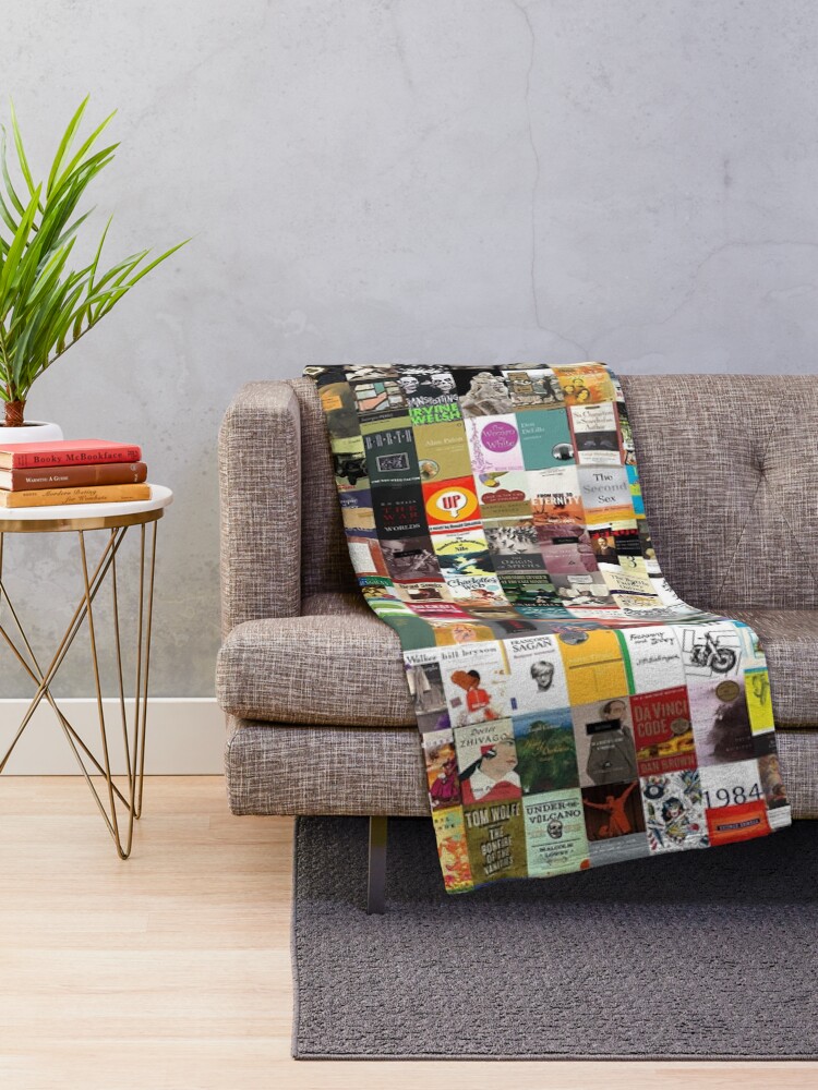 Alternate view of Classic Books Throw Blanket