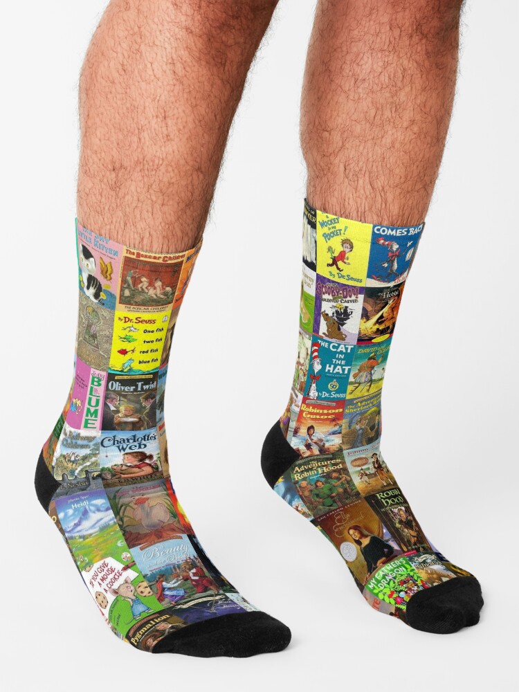 "Children's Books" Socks for Sale by MontageMadness Redbubble