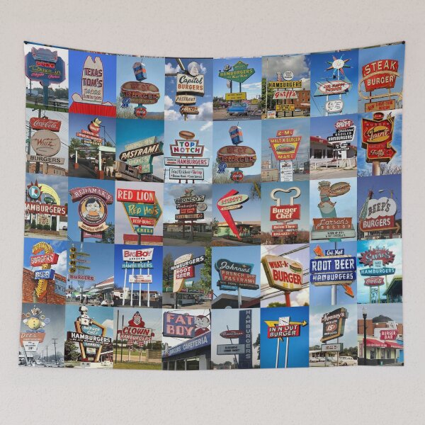 Item preview, Hamburger Signs designed and sold by Montage-Madness.