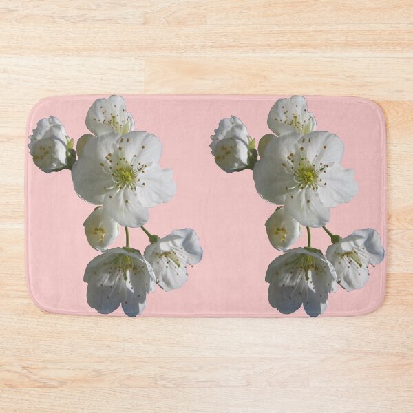 Item preview, cherries in blosssom on rose quartz designed and sold by AHELENE.