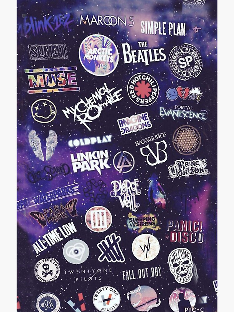 "greatest bands" Sticker by jgatliner Redbubble