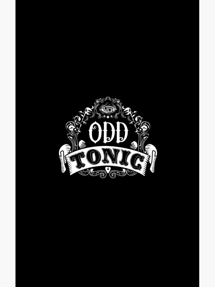 Odd Tonic Official Logo - PRINT ON BLACK by OddTonic