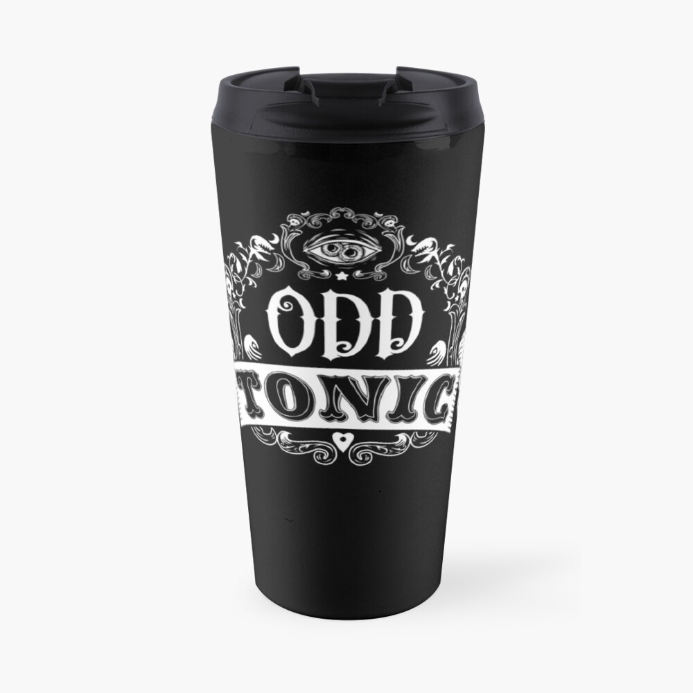 Odd Tonic Official Logo - PRINT ON BLACK Travel Mug
