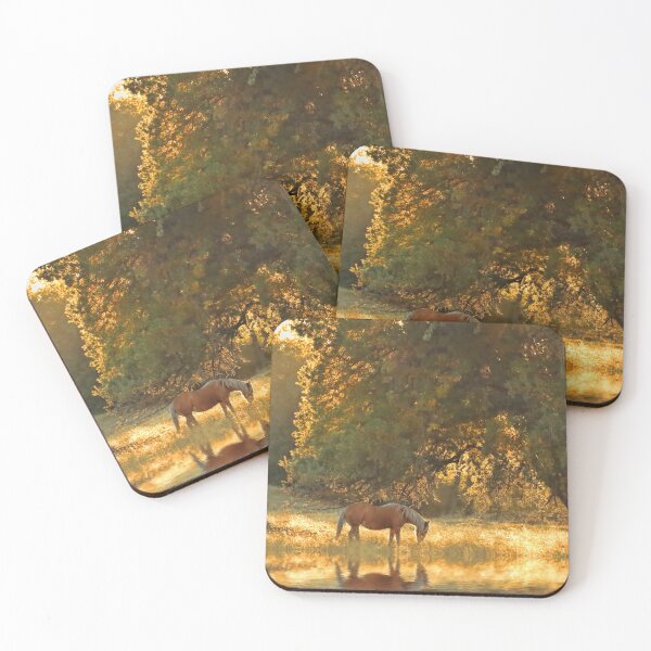Item preview, Autumn Colors With Palomino Horse, Oak Tree and Sunshine designed and sold by Stephanie Laird.