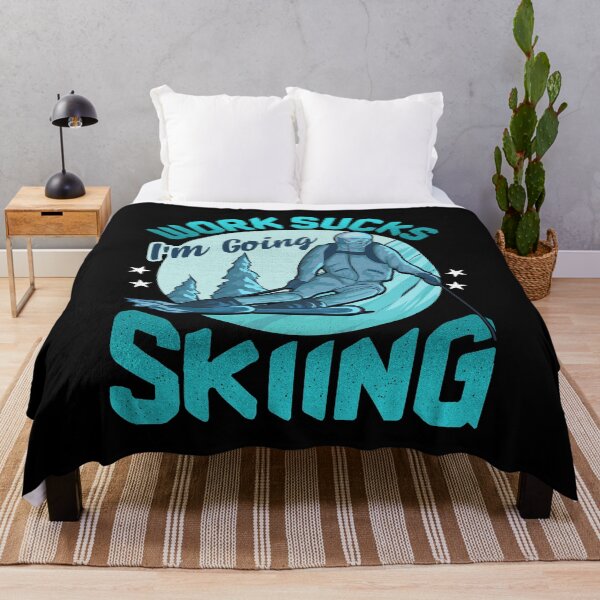 Item preview, Funny Work Sucks, I'm Going Skiing designed and sold by perfectpresents.