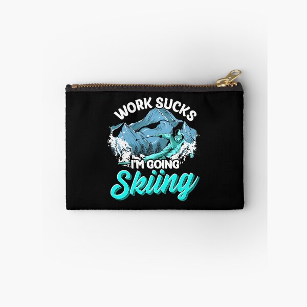 Item preview, Work Sucks I'm Going Skiing Funny Skier Vacation designed and sold by perfectpresents.