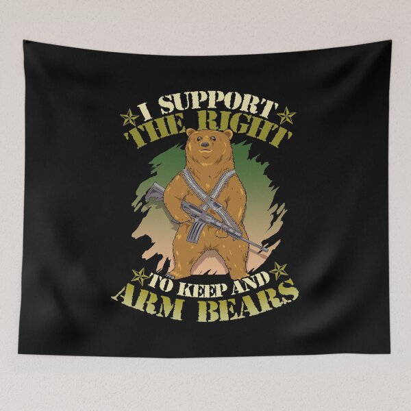 Item preview, Cute I Support The Right To Keep And Arm Bears Pun designed and sold by perfectpresents.