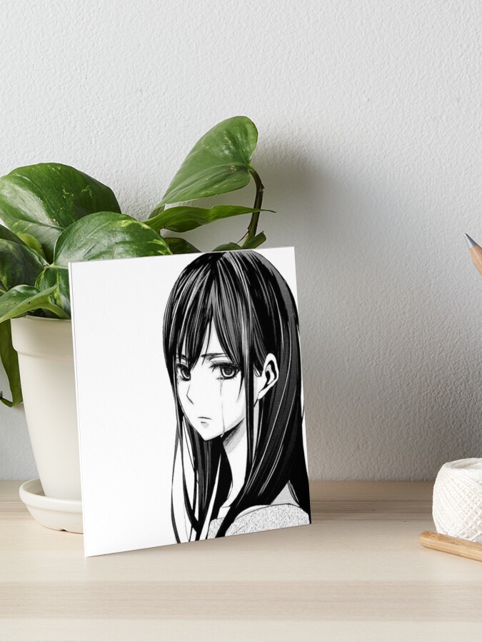 Sad Anime girl Greeting Card for Sale by WittyMillennial