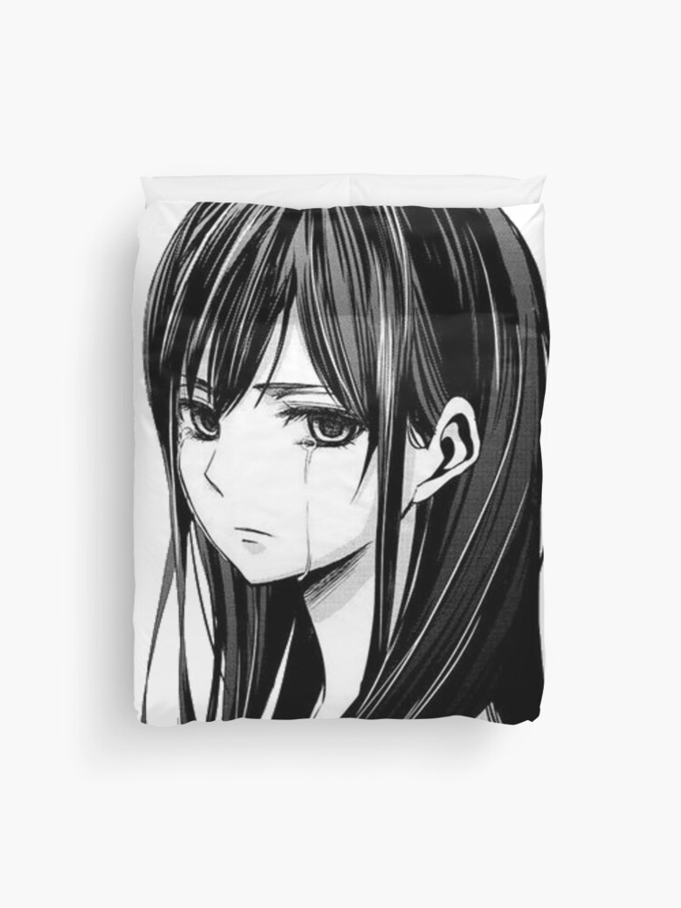 Sad Anime girl Greeting Card for Sale by WittyMillennial