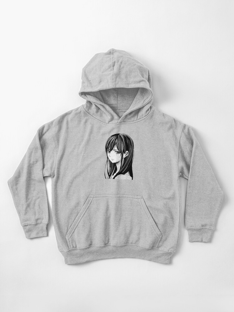 Sad anime girl outlet hoodie