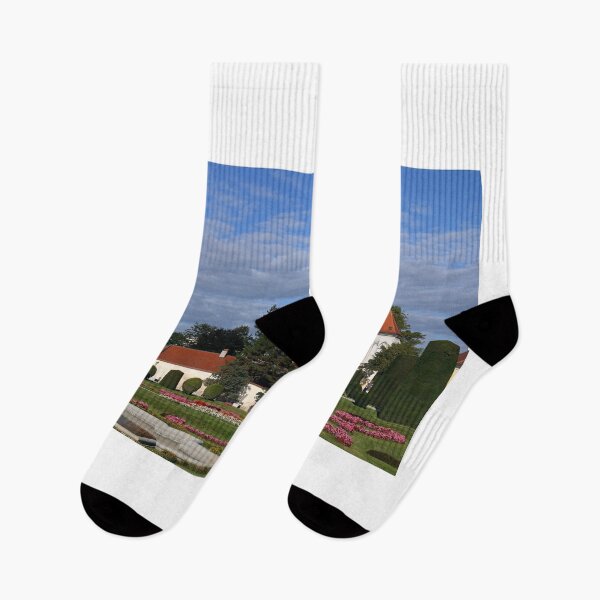 Item preview, Church and park with flowers and fountain in Vienna Austria designed and sold by goceris.