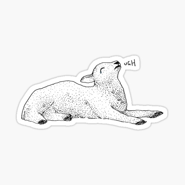 Item preview, Exasperated Lamb designed and sold by Martina Scott.