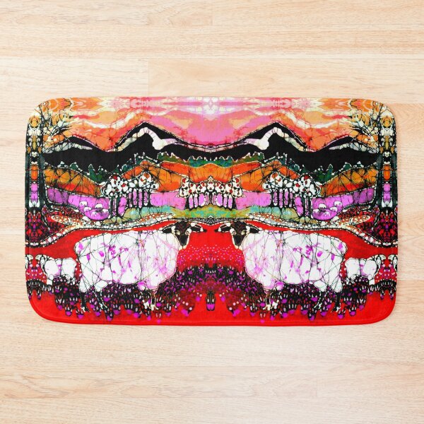 Item preview, Sheep on a Hot Autumn Day designed and sold by AmityFarmBatik.