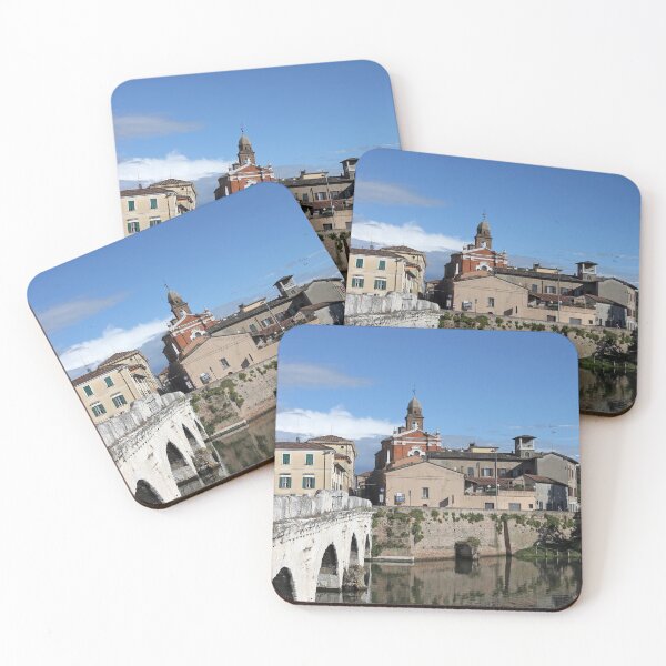 Item preview, old town and Tiberius bridge in Rimini Italy designed and sold by goceris.