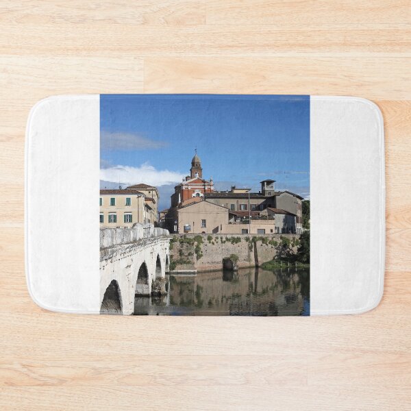 Item preview, old town and Tiberius bridge in Rimini Italy designed and sold by goceris.